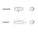 RIGID Industries SR-Q PRO Back Light Kit - Flush Mount Diffused - Pair - Black [980033] - Wholesaler Elite LLC