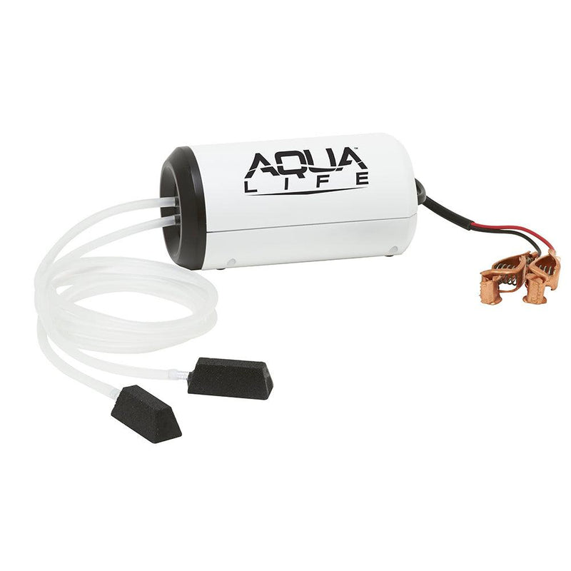 Frabill Aqua-Life Aerator Dual Output 12V DC Greater Than 25 Gallons [14213] - Wholesaler Elite LLC