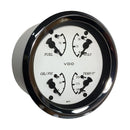 VDO Cockpit Marine 85mm (3-3/8") 4 in 1 Gauge - White Dial/Bezel [110-15800] - Wholesaler Elite LLC