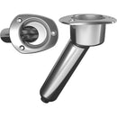 Mate Series Stainless Steel 30 Rod Cup Holder - Drain - Oval Top [C2030D] - Wholesaler Elite LLC