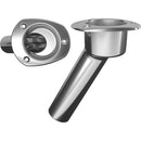 Mate Series Stainless Steel 30 Rod Cup Holder - Open - Oval Top [C2030ND] - Wholesaler Elite LLC