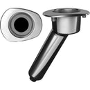 Mate Series Elite screwless 30 degree stainless rod and cup holder with drain