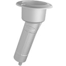 Mate Series Plastic 15 Rod Cup Holder - Drain - Round Top - White [P1015DW] - Wholesaler Elite LLC