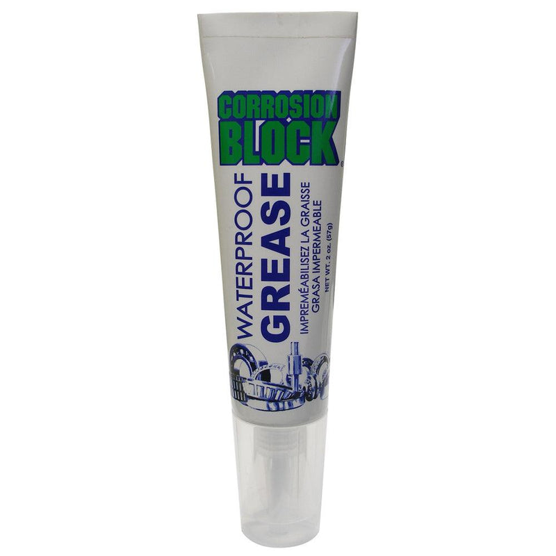 Corrosion Block High Performance Waterproof Grease - 2oz Tube - Non-Hazmat, Non-Flammable Non-Toxic [25002] - Wholesaler Elite LLC