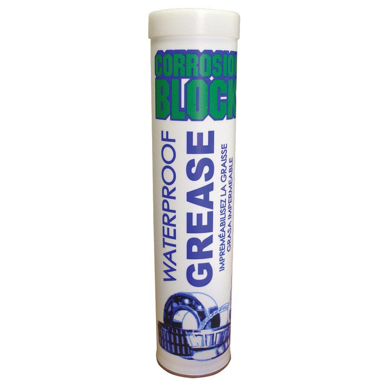Corrosion Block High Performance Waterproof Grease - 14oz Cartridge - Non-Hazmat, Non-Flammable Non-Toxic [25014] - Wholesaler Elite LLC