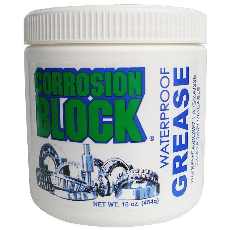 Corrosion Block High Performance Waterproof Grease - 16oz Tub - Non-Hazmat, Non-Flammable Non-Toxic [25016] - Wholesaler Elite LLC