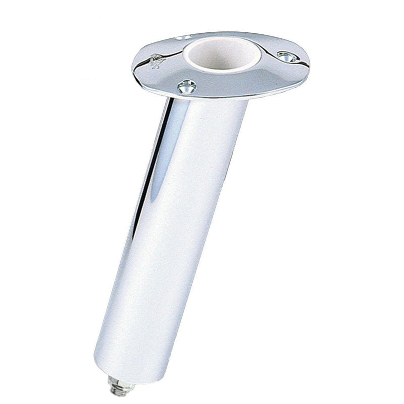 Lees Close Ended Rod Holder w/Hose Barb - Medium 15 - Stainless Steel [RH5329H] - Wholesaler Elite LLC