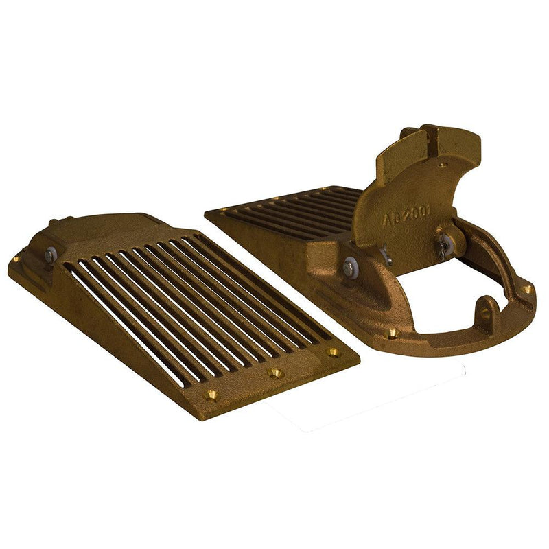 GROCO Bronze Slotted Hull Scoop Strainer w/Access Door f/Up to 1-1/4" Thru Hull [ASC-1250] - Wholesaler Elite LLC