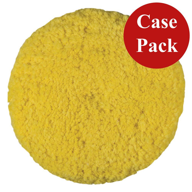 Presta Rotary Blended Wool Buffing Pad - Yellow Medium Cut - *Case of 12* [890142CASE] - Wholesaler Elite LLC