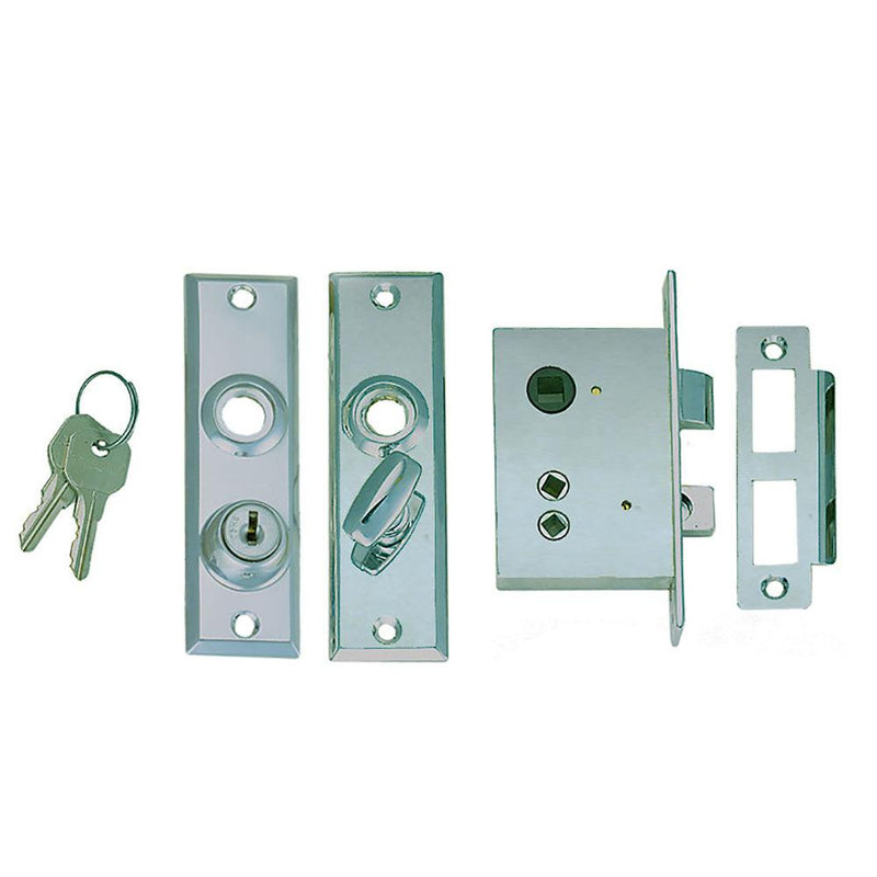 Perko Mortise Lock Set w/Bolt [0927DP0CHR] - Wholesaler Elite LLC