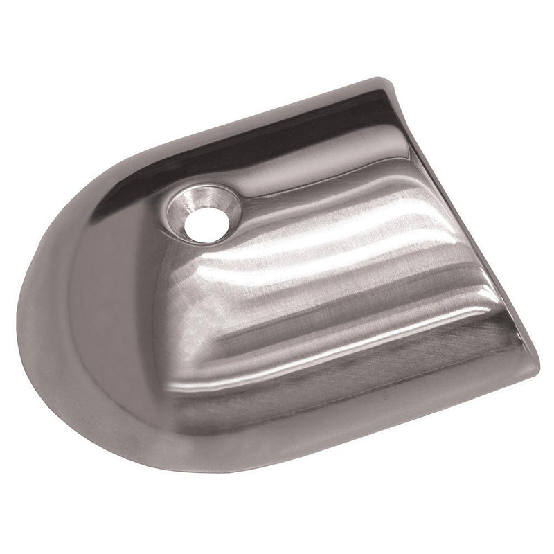 TACO Polished Stainless Steel 2-19/64 Rub Rail End Cap [F16-0091] - Wholesaler Elite LLC