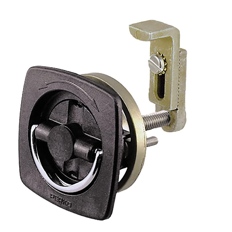 Perko Flush Latch - Non-Locking - 2.5" x 2.5" w/Offset Adjustable Cam Bar [0932DP2BLK] - Wholesaler Elite LLC