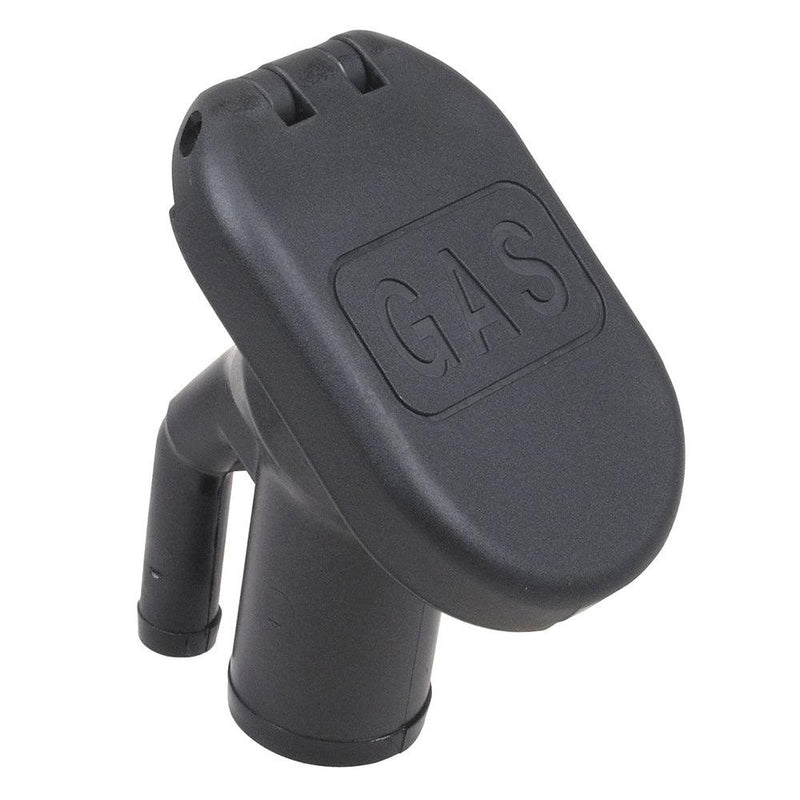 Perko Combination Vented Gas Fill/Tank f/1-1/2" Hose - 35 Angled Neck [1318DPGBLK] - Wholesaler Elite LLC