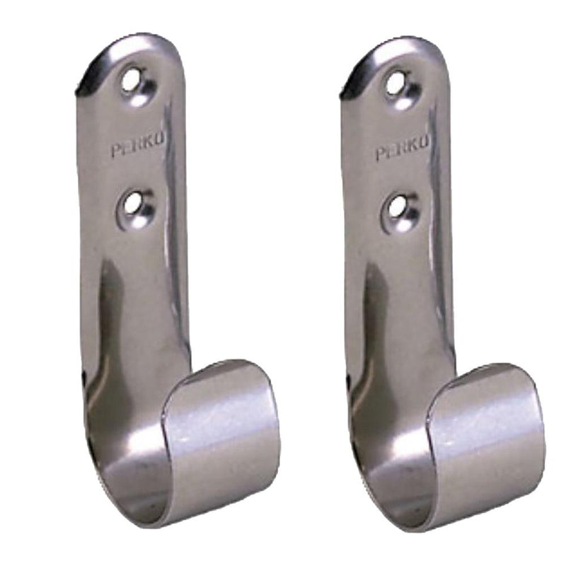 Perko Stainless Steel Boat Hook Holders - Pair [0492DP0STS] - Wholesaler Elite LLC