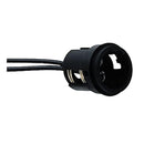 Perko Double Contact Bayonet Socket - Black Polymer w/10" Pigtail [0024DP1] - Wholesaler Elite LLC