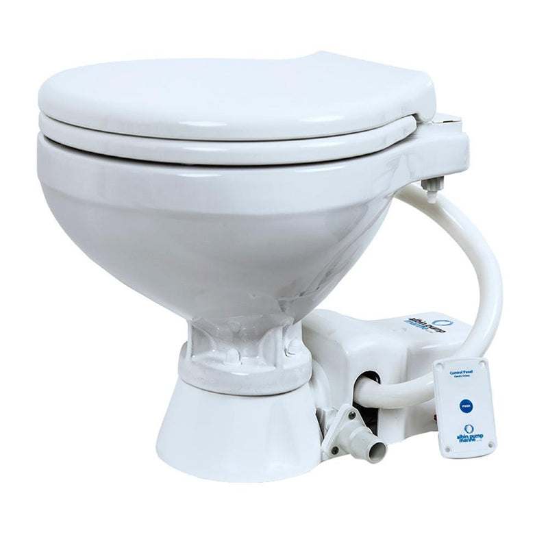 Albin Group Marine Toilet Standard Electric EVO Compact - 12V [07-02-004] - Wholesaler Elite LLC