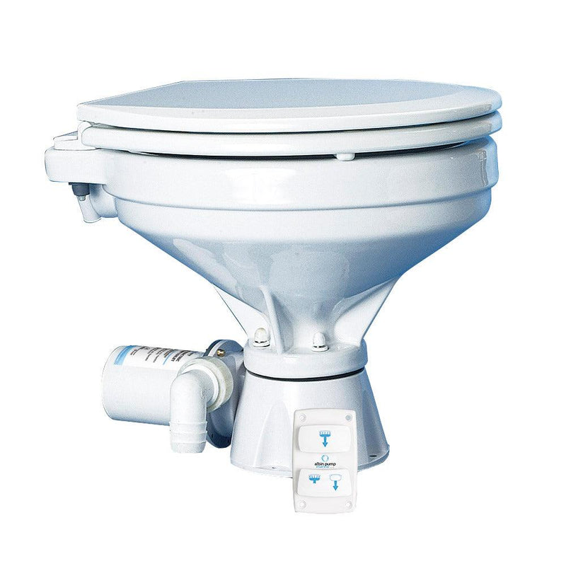 Albin Group Marine Toilet Silent Electric Comfort - 12V [07-03-012] - Wholesaler Elite LLC