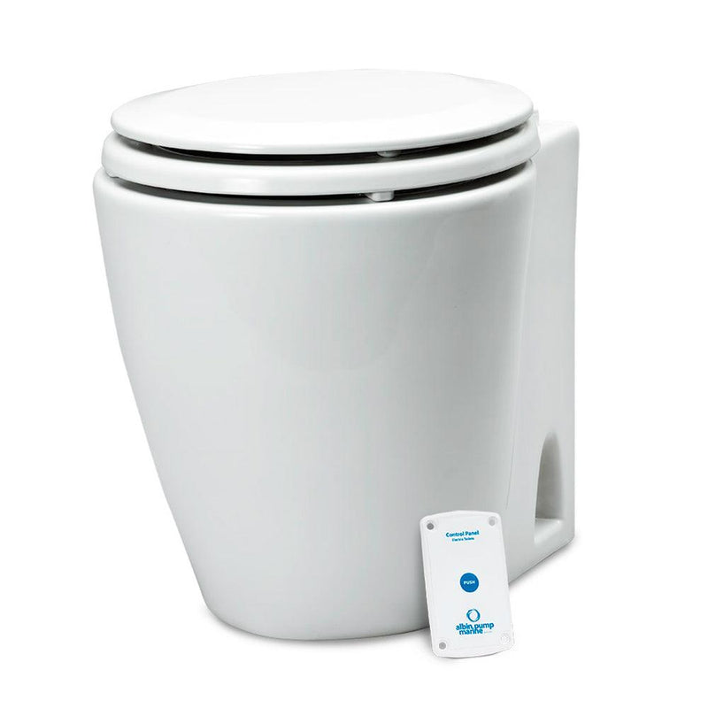 Albin Group Marine Design Marine Toilet Standard Electric - 12V [07-02-043] - Wholesaler Elite LLC