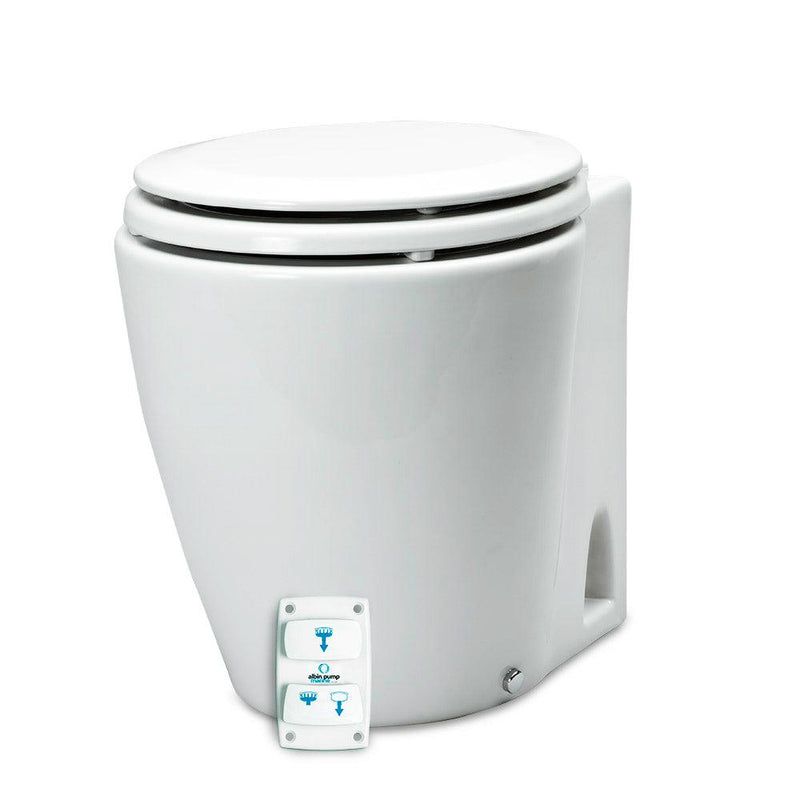 Albin Group Marine Design Marine Toilet Silent Electric - 12V [07-03-045] - Wholesaler Elite LLC