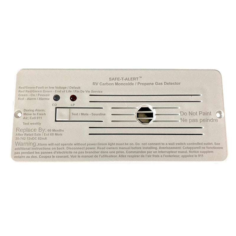 Safe-T-Alert Combo Carbon Monoxide Propane Alarms Flush Mount - White [35-742-WHT] - Wholesaler Elite LLC