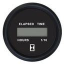 Faria Euro Black 2" Digital Hourmeter Gauge [12835] - Wholesaler Elite LLC