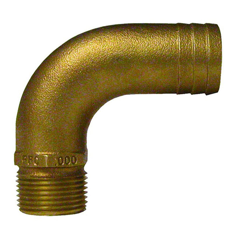 GROCO 1/2" NPT x 3/4" ID Bronze Full Flow 90 Elbow Pipe to Hose Fitting [FFC-500] - Wholesaler Elite LLC