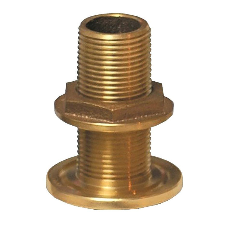 GROCO 1" NPS NPT Combo Bronze Thru-Hull Fitting w/Nut [TH-1000-W] - Wholesaler Elite LLC