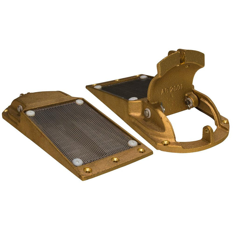 GROCO Perforated Hull Strainer w/Access Door 2" Max Thru-Hull [APHS-2000-1] - Wholesaler Elite LLC