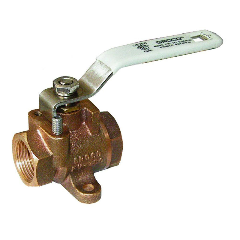 GROCO 1/4" NPT Bronze Inline Fuel Valve [FV-250] - Wholesaler Elite LLC