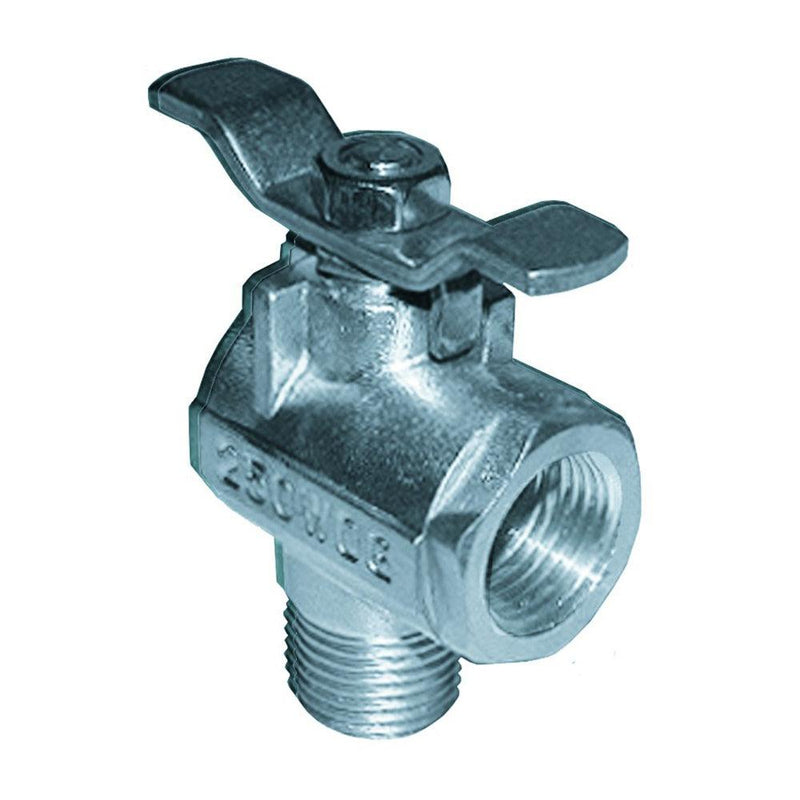 GROCO 1/2" NPT 90 Stainless Steel Fuel Valve [FV-590-S] - Wholesaler Elite LLC