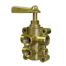 GROCO 6-Port NPT Bronze Fuel Valve 1/2" Main - 3/8" Return [FV-65038] - Wholesaler Elite LLC