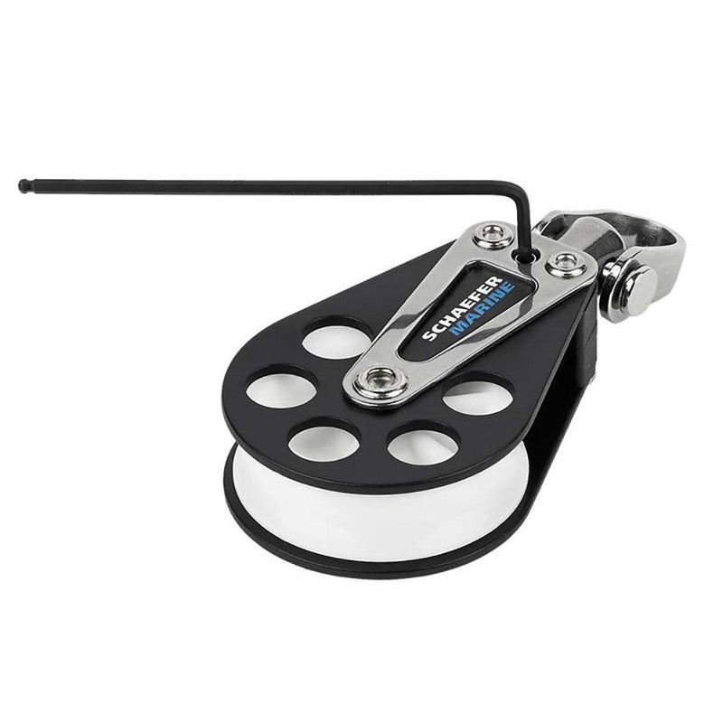 Schaefer Single Aluminum Block - 51mm Sheave [504-05] - Wholesaler Elite LLC