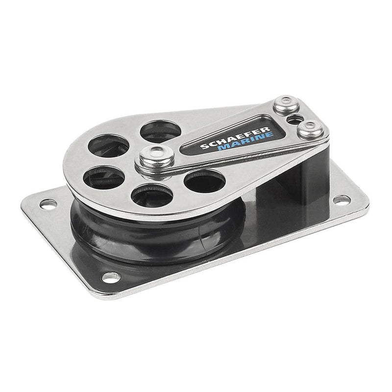Schaefer Series 5 Flat Base Cheek Block - Stainless Steel Cheeks [505-11] - Wholesaler Elite LLC