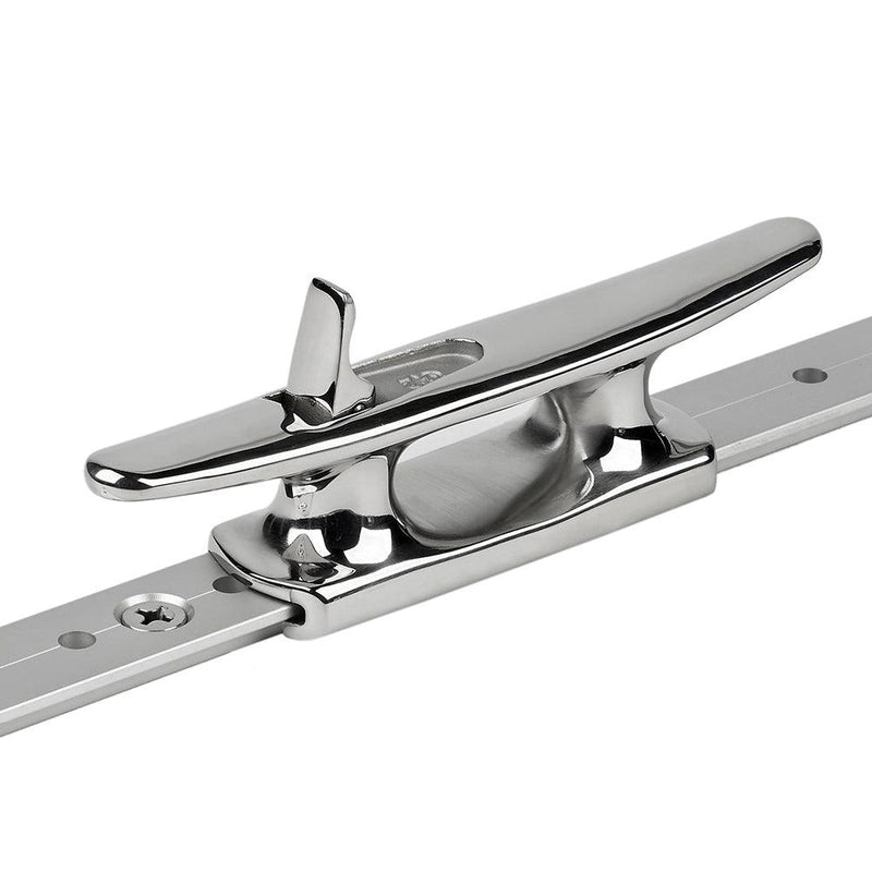 Schaefer Mid-Rail Chock/Cleat Stainless Steel - 1-1/4" [70-75] - Wholesaler Elite LLC