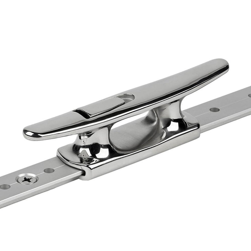 Schaefer Mid-Rail Chock/Cleat Stainless Steel - 1-1/4" [70-75] - Wholesaler Elite LLC