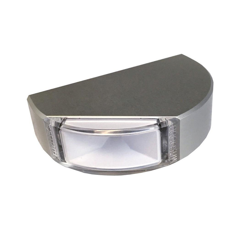 Lumitec Surface Mount Navigation Light - Classic Aluminum - Starboard Green [101578] - Wholesaler Elite LLC