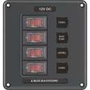 Blue Sea 4320 Circuit Breaker Switch Panel 4 Position - Gray [4320] - Wholesaler Elite LLC