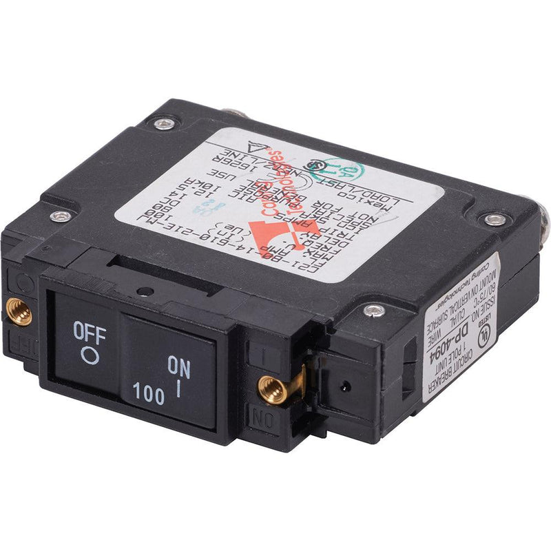 Blue Sea 7446 UL-489 Circuit Breaker - 100A Flat Rocker [7446] - Wholesaler Elite LLC