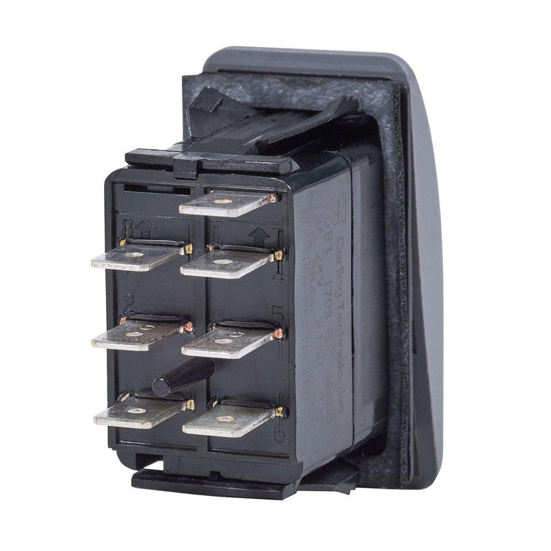 Blue Sea Contura Switch DPDT Black - ON-ON [8300] - Wholesaler Elite LLC