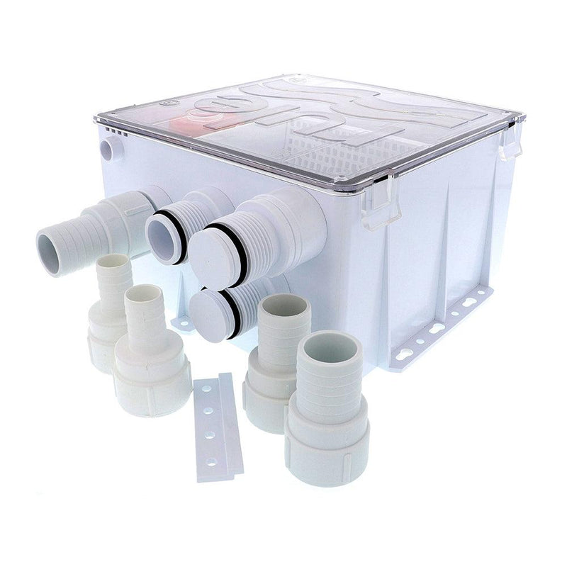 Rule Shower Drain Box w/1100 GPH Pump - 12V [99B] - Wholesaler Elite LLC