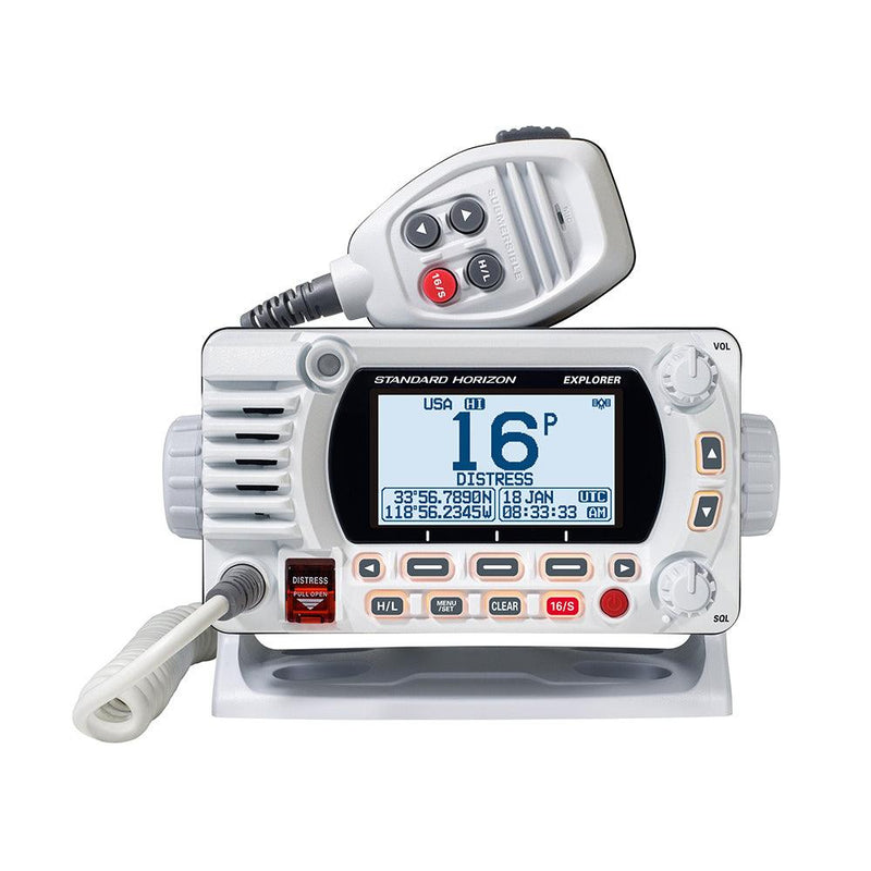 Standard Horizon GX1800G Fixed Mount VHF w/GPS - White [GX1800GW] - Wholesaler Elite LLC