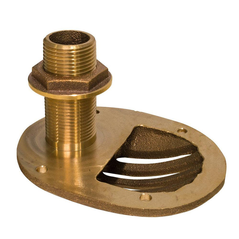 GROCO 1-1/2" Bronze Combo Scoop Thru-Hull w/Nut [STH-1500-W] - Wholesaler Elite LLC