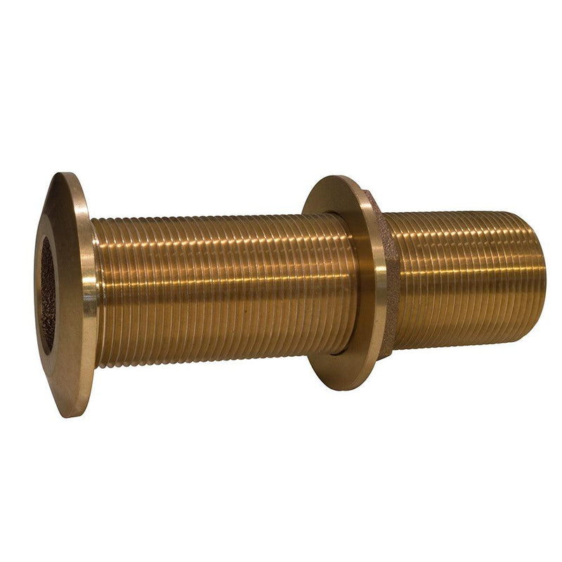 GROCO 1-1/4" Bronze Extra Long Thru-Hull Fitting w/Nut [THXL-1250-W] - Wholesaler Elite LLC