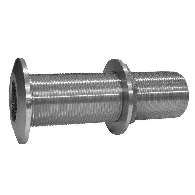 GROCO 1-1/2" Stainless Steel Extra Long Thru-Hull Fitting w/Nut [THXL-1500-WS] - Wholesaler Elite LLC