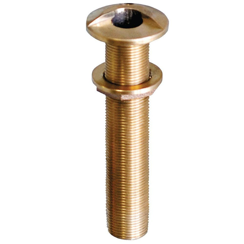 GROCO 1-1/4" Bronze Extra Long High Speed Thru-Hull Fitting w/Nut [HSTHXL-1250-W] - Wholesaler Elite LLC