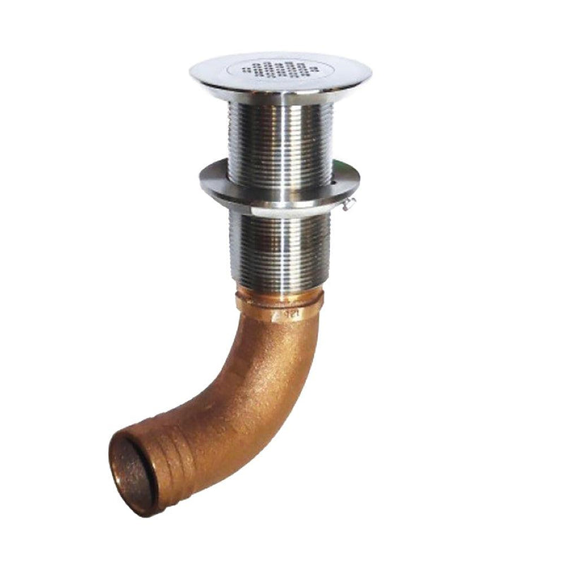 GROCO Deck Scupper 90 Degree 1-1/2" Hose Connection [SCUS-1590] - Wholesaler Elite LLC