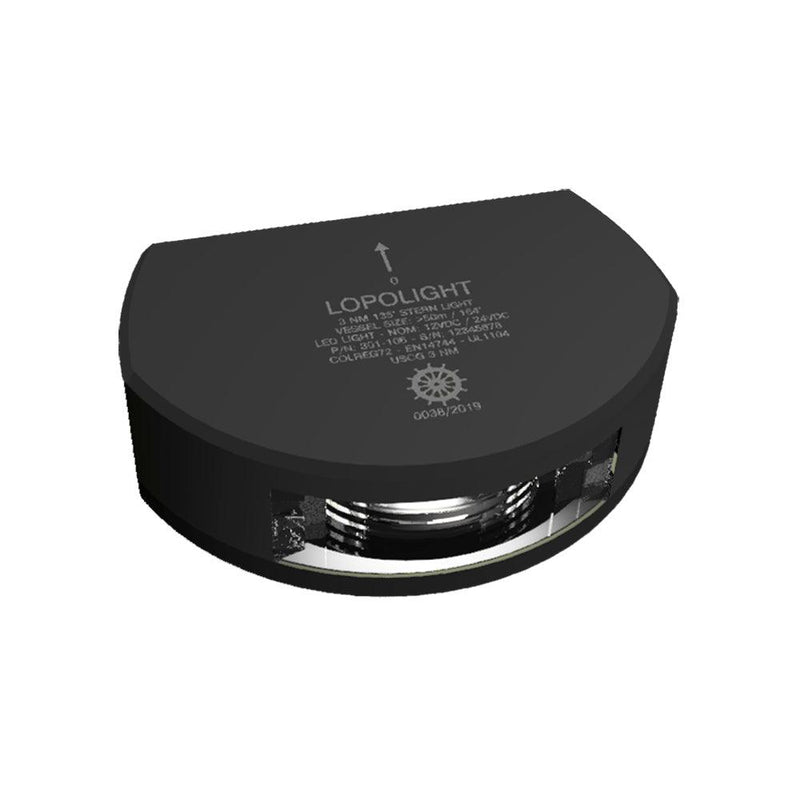Lopolight Series 301-106 - Stern Light - 3NM - Vertical Mount - White - Black Housing [301-106-B] - Wholesaler Elite LLC
