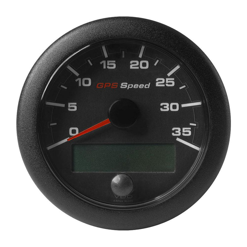 Veratron 3-3/8" (85mm) OceanLink GPS Speedometer - Black Dial Bezel (0-35 K/MPH/KMH) [A2C1351980001] - Wholesaler Elite LLC