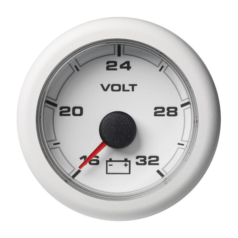 Veratron 52MM (2-1/16") OceanLink Battery Voltage Gauge - 16 to 32V - White Dial Bezel [A2C1066130001] - Wholesaler Elite LLC