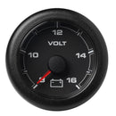 Veratron 52MM (2-1/16") OceanLink Battery Voltage Gauge - 8 to 16 V - Black Dial Bezel [A2C1066100001] - Wholesaler Elite LLC